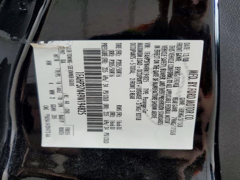69556676 :رقم المزاد ، 1FAHP37N49W194825 vin ، 2009 Ford Focus مزاد بيع