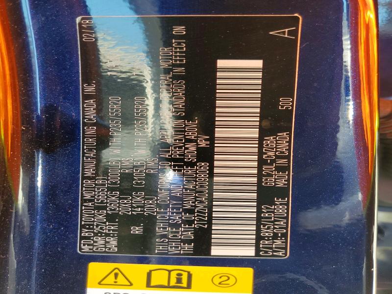 Aukcja sprzedaży 2018 Lexus Rx 350, vin: 2T2ZZMCA0JC098068, numer aukcji: 68973026