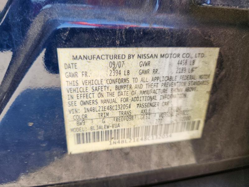 Auction sale of the 2008 Nissan Altima, vin: 1N4BL21E48C132054, lot number: 70190826