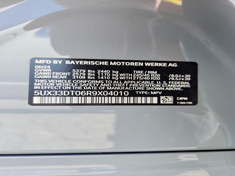 Aukcja sprzedaży 2024 Bmw X4, vin: 5UX33DT06R9X04010, numer aukcji: 67378106
