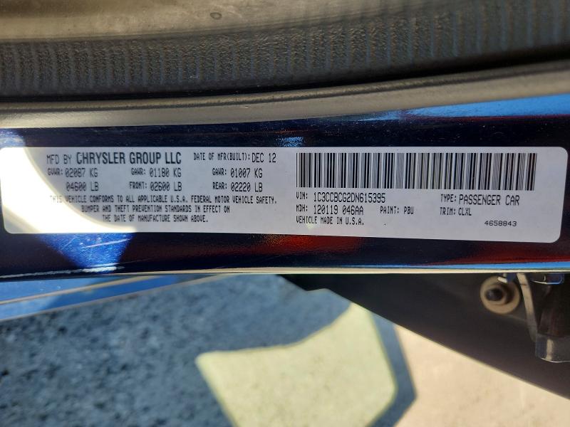 Продажа на аукционе авто 2013 Chrysler 200, vin: 1C3CCBCG2DN615395, номер лота: 69720926