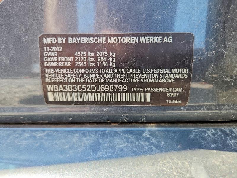 Aukcja sprzedaży 2013 Bmw 328, vin: WBA3B3C52DJ698799, numer aukcji: 67571396