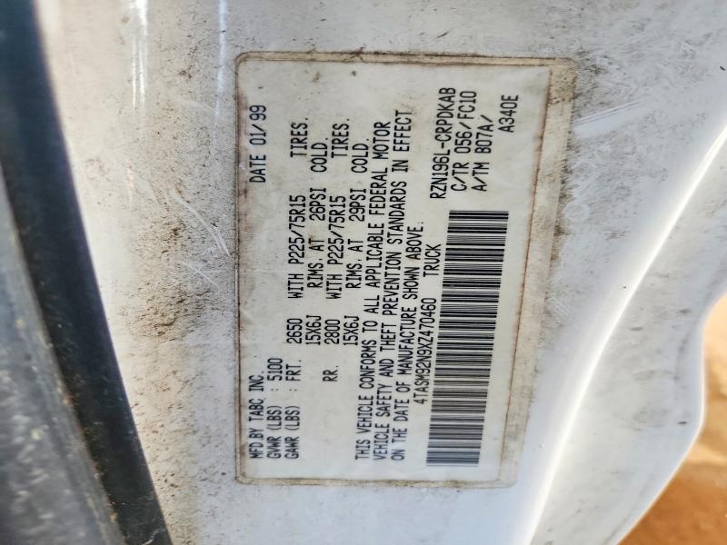 Aukcja sprzedaży 1999 Toyota Tacoma, vin: 4TASM92N9XZ470460, numer aukcji: 68839146