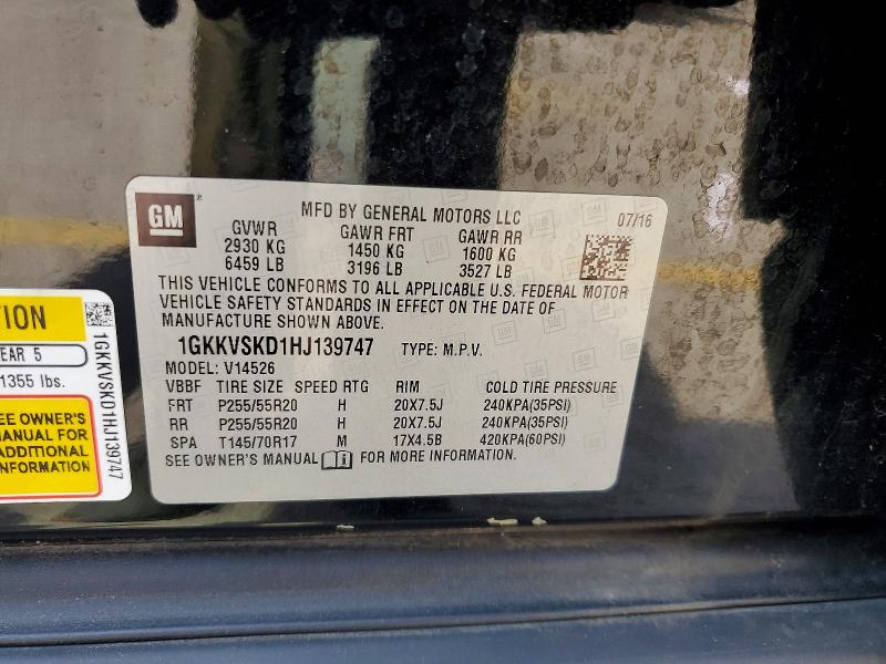 Продажа на аукционе авто 2017 Gmc Acadia Limited, vin: 1GKKVSKD1HJ139747, номер лота: 68789026