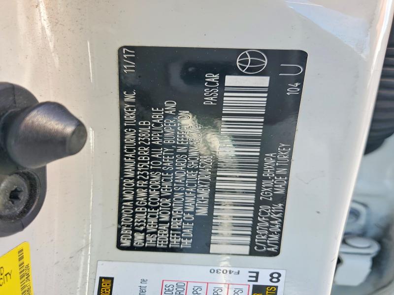Продажа на аукционе авто 2018 Toyota C-hr, vin: NMTKHMBX7JR045288, номер лота: 71017926