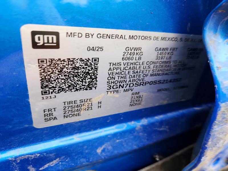 Aukcja sprzedaży 2025 Chevrolet Equinox, vin: 3GN7DSRP0SS214357, numer aukcji: 69608966