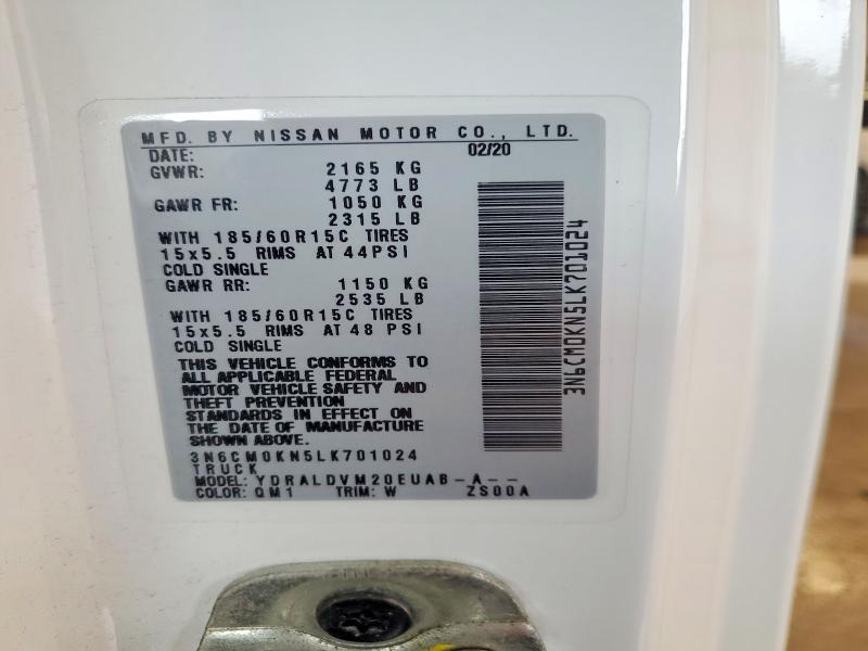 Продаж на аукціоні авто 2020 Nissan Nv200, vin: 3N6CM0KN5LK701024, номер лоту: 69945226