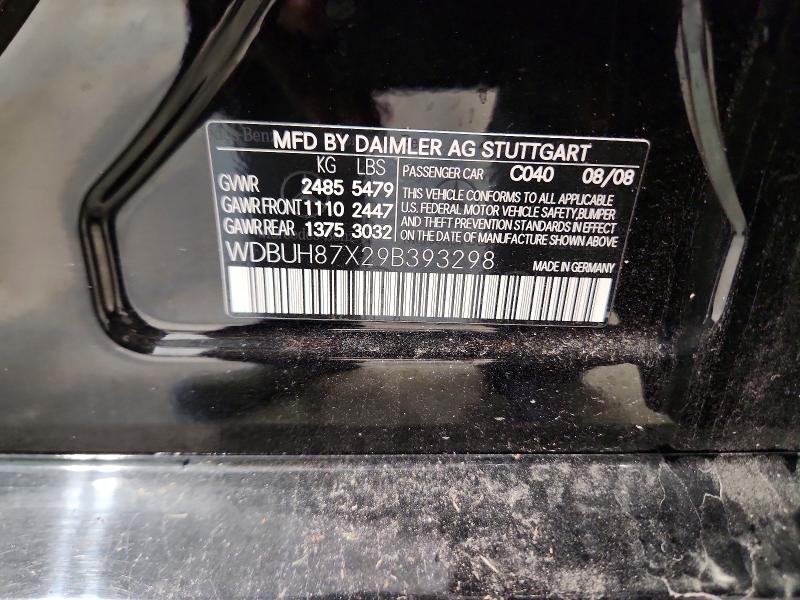 68766526 :رقم المزاد ، WDBUH87X29B393298 vin ، 2009 Mercedes-benz E-class مزاد بيع
