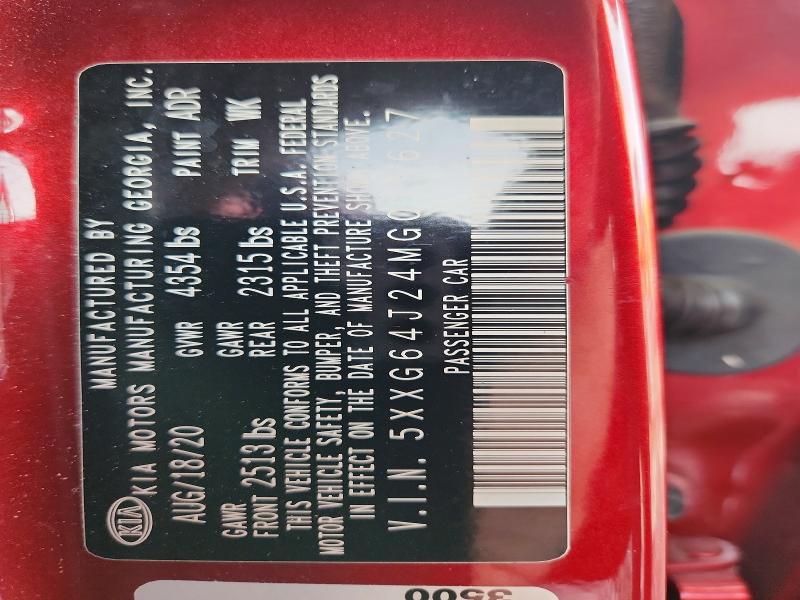 Auction sale of the 2021 Kia K5, vin: 5XXG64J24MG019627, lot number: 67528666