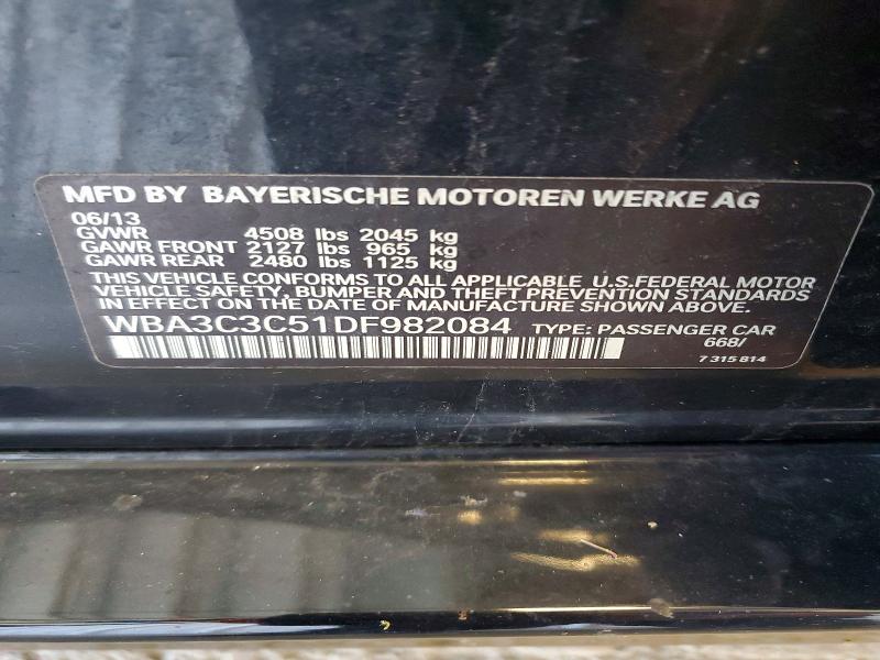 Aukcja sprzedaży 2013 Bmw 320, vin: WBA3C3C51DF982084, numer aukcji: 69170256