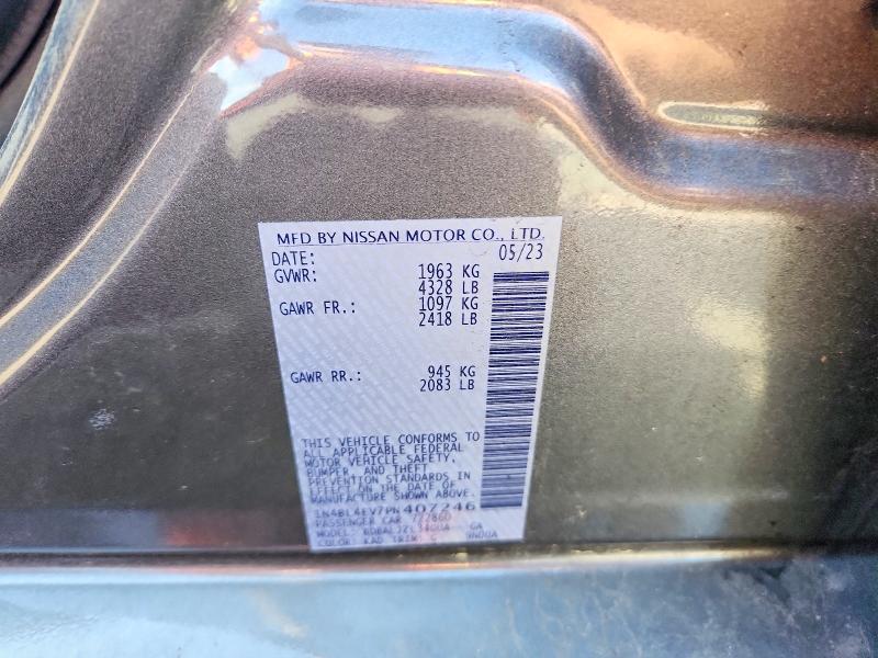 Aukcja sprzedaży 2023 Nissan Altima, vin: 1N4BL4EV7PN407246, numer aukcji: 68031806