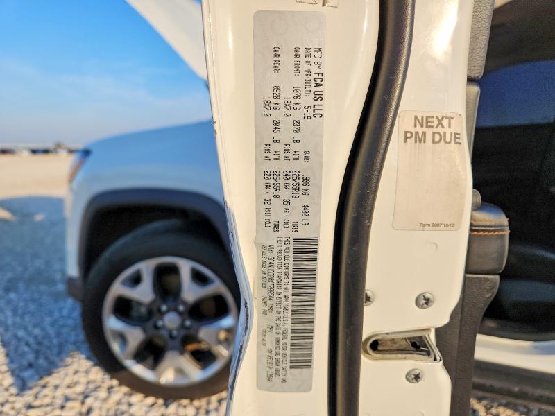 2019 Jeep Compass მანქანა იყიდება აუქციონზე, vin: 3C4NJCCB0KT788544, აუქციონის ნომერი: 69864526
