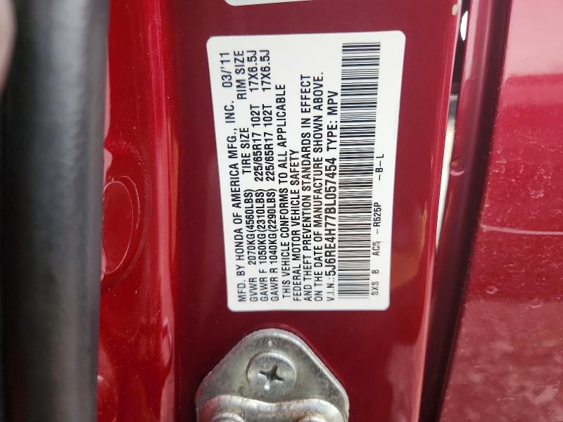 Продажа на аукционе авто 2011 Honda Cr-v, vin: 5J6RE4H77BL057454, номер лота: 70071186