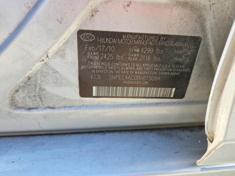 70148306 :رقم المزاد ، 5NPEC4AC0BH019084 vin ، 2011 Hyundai Sonata مزاد بيع