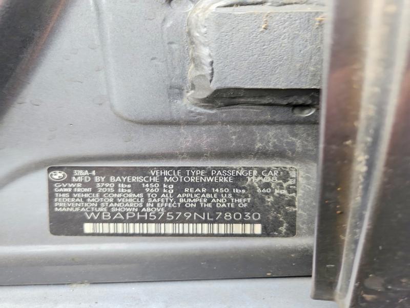 67082146 :رقم المزاد ، WBAPH57579NL78030 vin ، 2009 Bmw 328 مزاد بيع