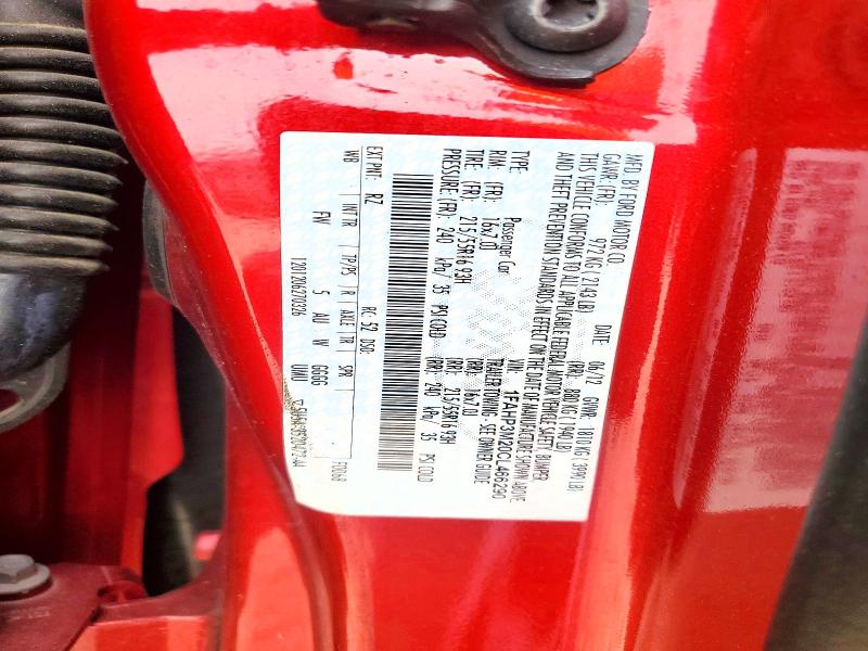 2012 Ford Focus მანქანა იყიდება აუქციონზე, vin: 1FAHP3M20CL466290, აუქციონის ნომერი: 66857136