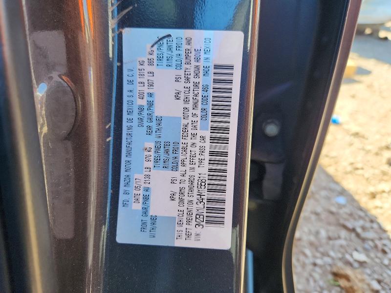 Aukcja sprzedaży 2017 Mazda 3, vin: 3MZBN1L34HM155811, numer aukcji: 68808766