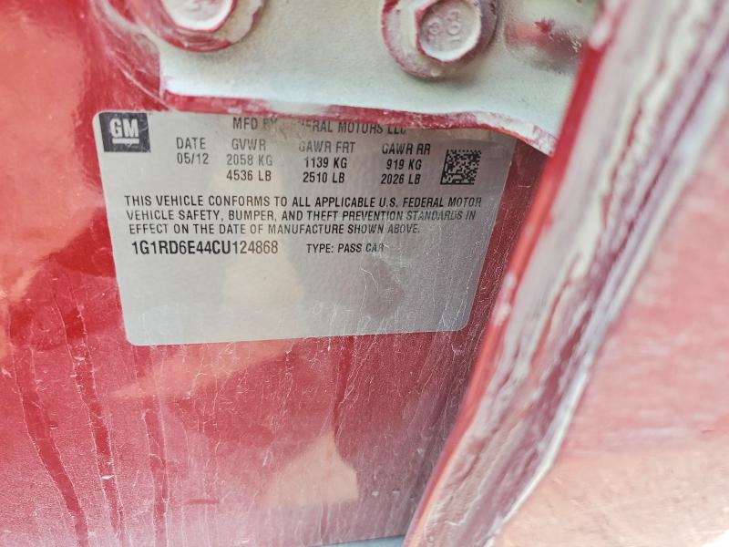 Продажа на аукционе авто 2012 Chevrolet Volt, vin: 1G1RD6E44CU124868, номер лота: 66758256