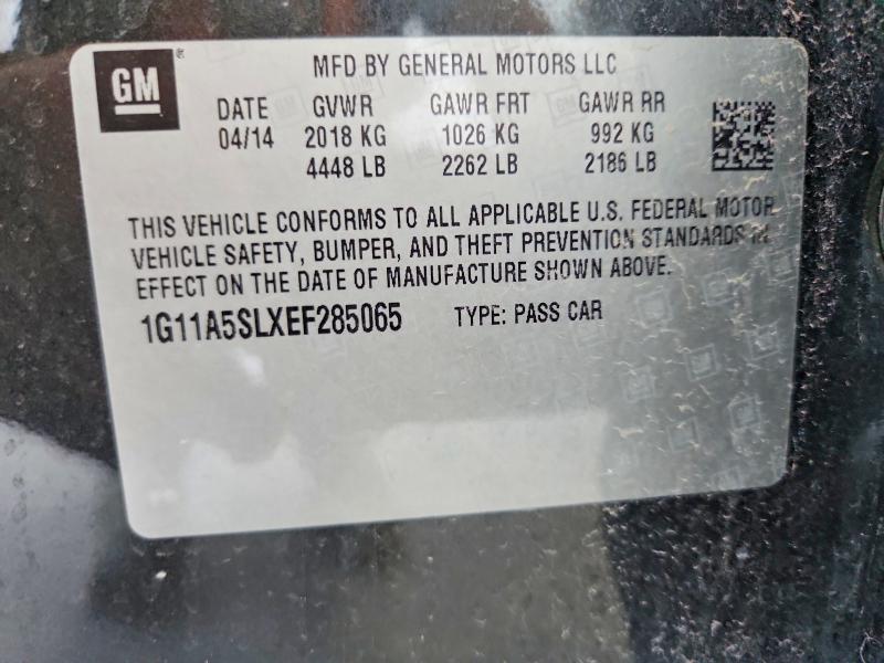 Aukcja sprzedaży 2014 Chevrolet Malibu, vin: 1G11A5SLXEF285065, numer aukcji: 67329196