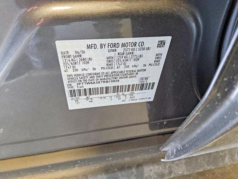 2026 Ford Maverick მანქანა იყიდება აუქციონზე, vin: 3FTTW8A3XTRB15938, აუქციონის ნომერი: 69979666