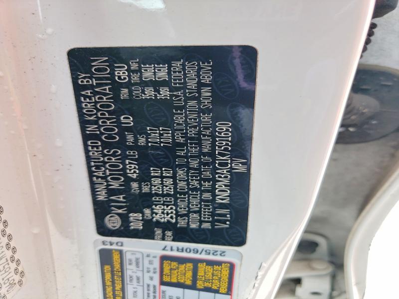 Продажа на аукционе авто 2019 Kia Sportage, vin: KNDPM3AC1K7591690, номер лота: 67995036