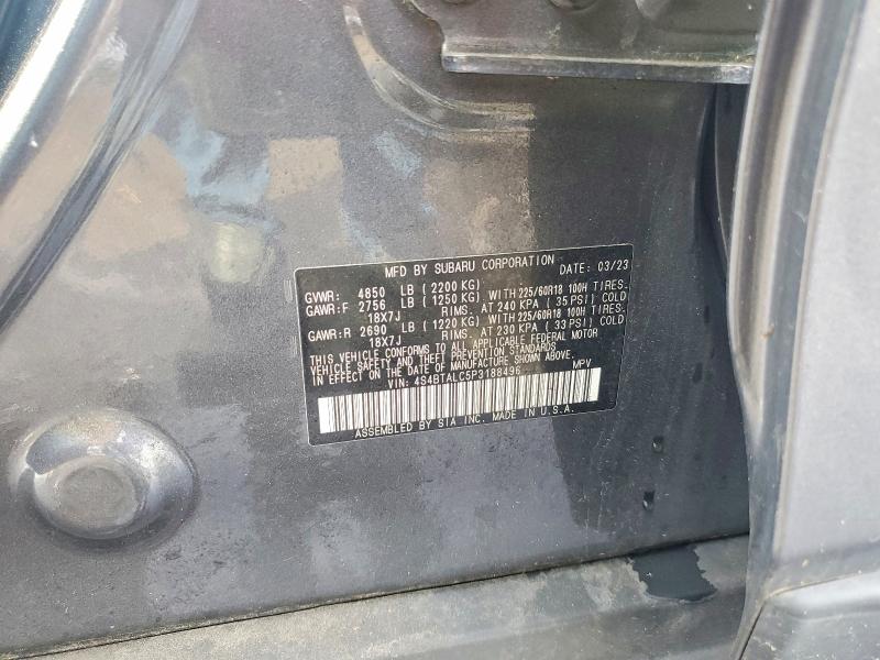 Aukcja sprzedaży 2023 Subaru Outback, vin: 4S4BTALC5P3188496, numer aukcji: 66913236
