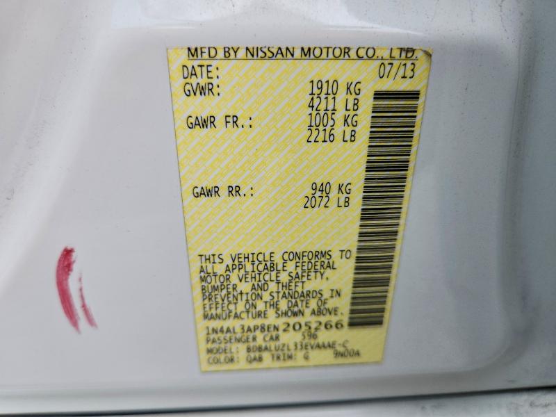Aukcja sprzedaży 2014 Nissan Altima, vin: 1N4AL3AP8EN205266, numer aukcji: 68691286