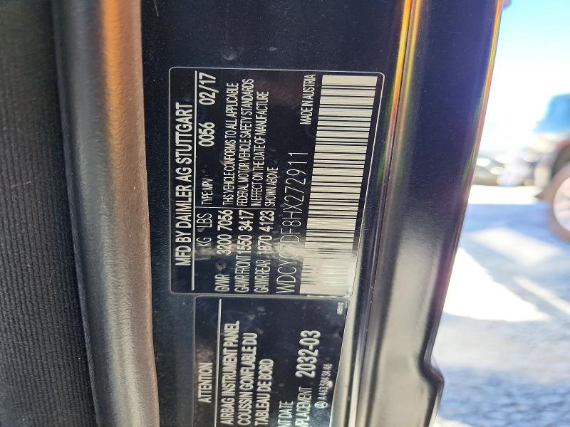 Aukcja sprzedaży 2017 Mercedes-benz G, vin: WDCYC7DF8HX272911, numer aukcji: 70598446