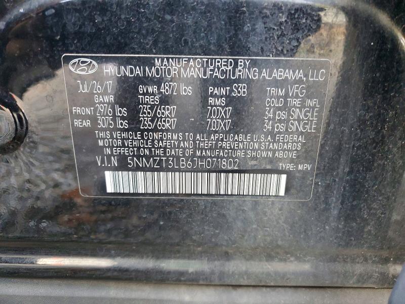 Auction sale of the 2018 Hyundai Santa Fe Sport, vin: 5NMZT3LB6JH071802, lot number: 68444366