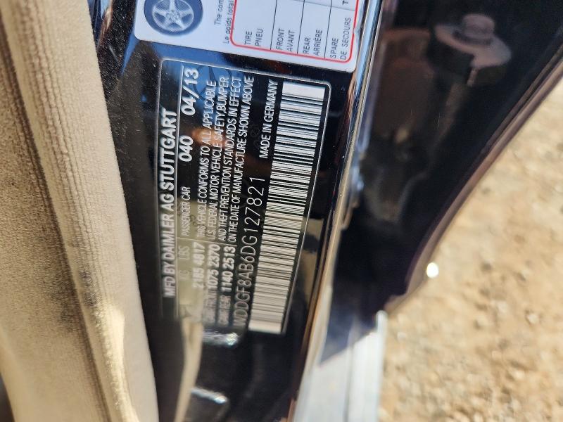 69907846 :رقم المزاد ، WDDGF8AB6DG127821 vin ، 2013 Mercedes-benz C مزاد بيع