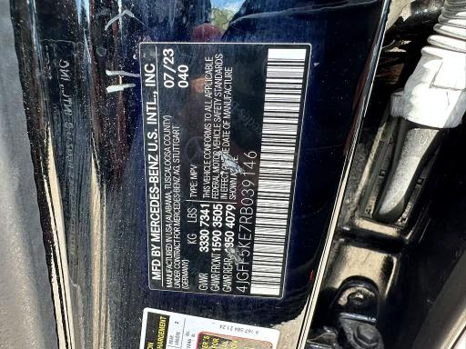 66036986 :رقم المزاد ، 4JGFF5KE7RB039146 vin ، 2024 Mercedes-benz Gls مزاد بيع