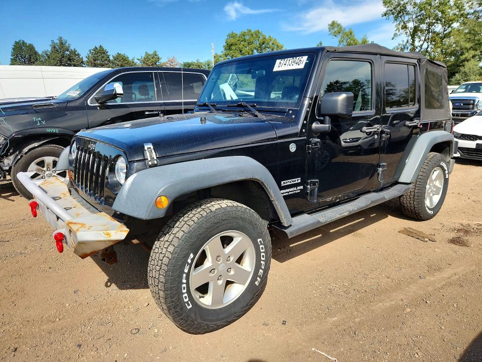Продаж на аукціоні авто 2012 Jeep Wrangler Unlimited, vin: 1C4BJWDG8CL285596, номер лоту: 67413946