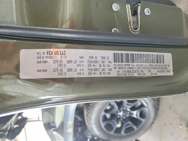 2020 Jeep Cherokee მანქანა იყიდება აუქციონზე, vin: 1C4PJMBN6LD528733, აუქციონის ნომერი: 70372516
