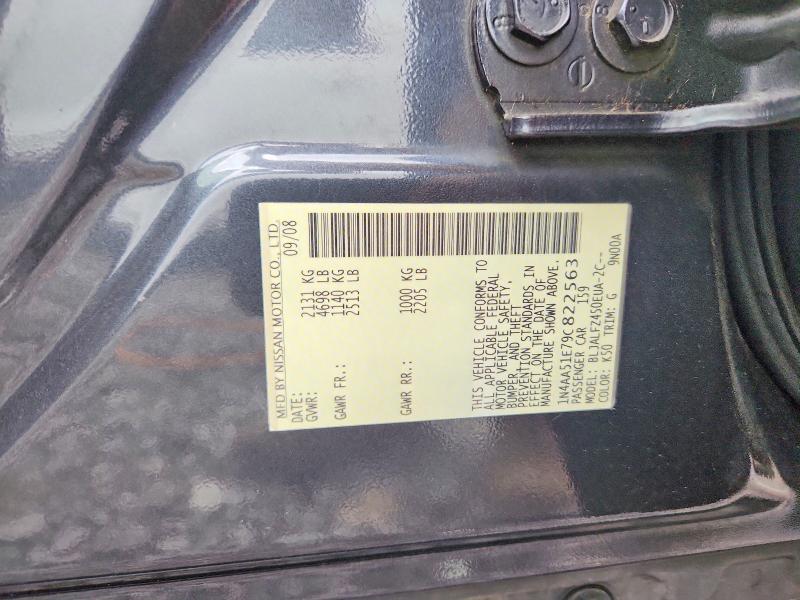 Aukcja sprzedaży 2009 Nissan Maxima, vin: 1N4AA51E79C822563, numer aukcji: 69068716