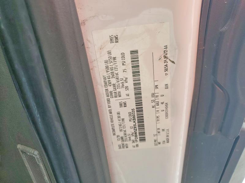 2020 Ford Transit მანქანა იყიდება აუქციონზე, vin: 1FDBW5Z85LKB80335, აუქციონის ნომერი: 70108696