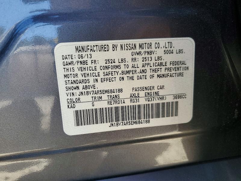 Aukcja sprzedaży 2014 Infiniti Q50, vin: JN1BV7AR5EM684188, numer aukcji: 68648606