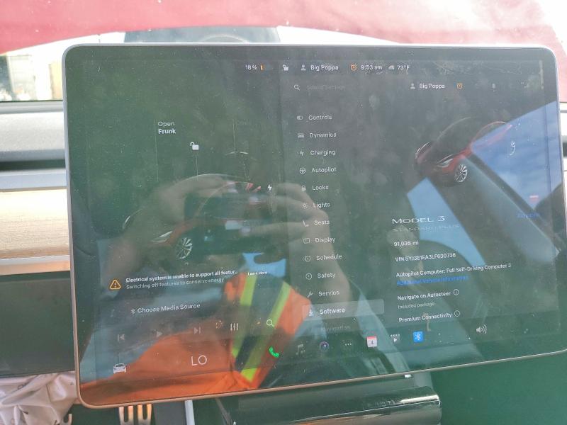 67891736 :رقم المزاد ، 5YJ3E1EA3LF630736 vin ، 2020 Tesla Model 3 مزاد بيع