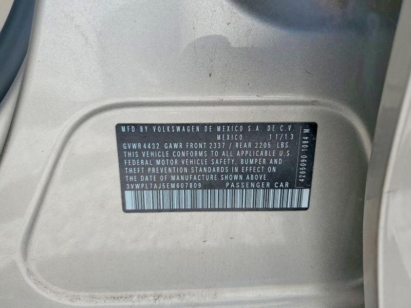 Продажа на аукционе авто 2014 Volkswagen Jetta, vin: 3VWPL7AJ5EM607809, номер лота: 67696066