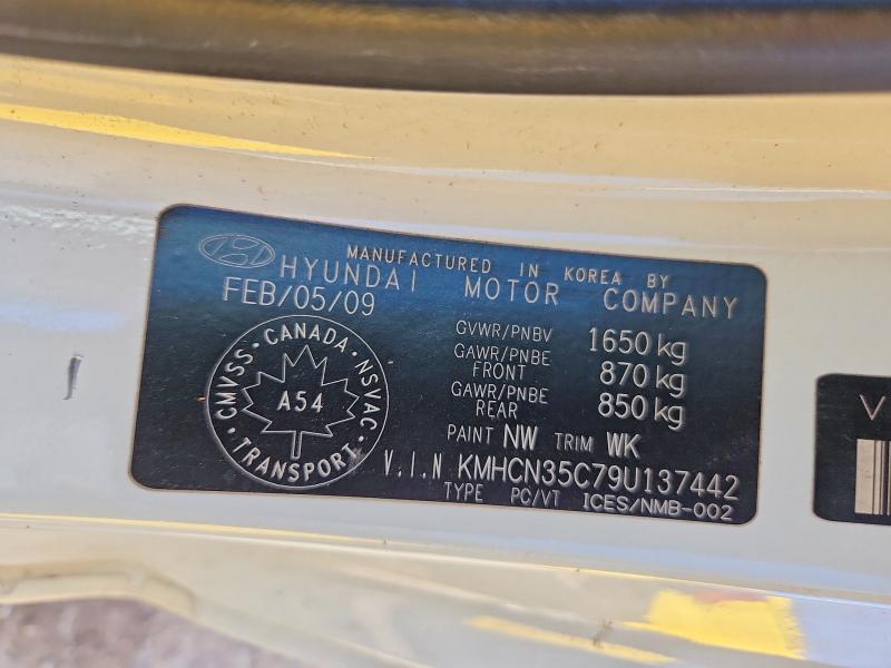 Aukcja sprzedaży 2009 Hyundai Accent, vin: KMHCN35C79U137442, numer aukcji: 68818556