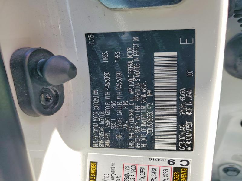 Продажа на аукционе авто 2016 Toyota 4runner, vin: JTEBU5JR8G5301972, номер лота: 68796116