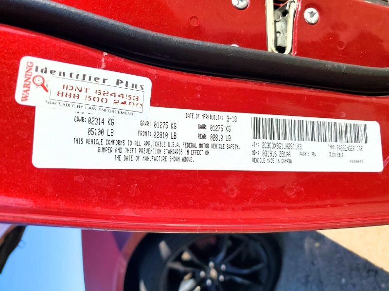 Aukcja sprzedaży 2018 Dodge Charger, vin: 2C3CDXBG1JH281103, numer aukcji: 69243816