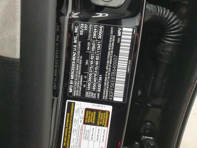 Aukcja sprzedaży 2026 Mercedes-benz Gls, vin: 4JGFF5KE8TB640007, numer aukcji: 69695806