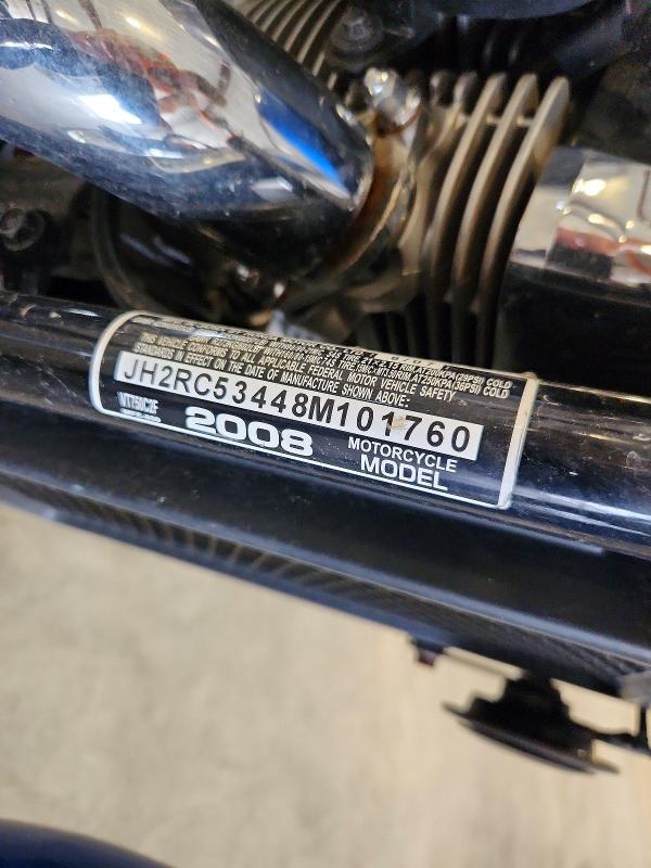 70233226 :رقم المزاد ، JH2RC53448M101760 vin ، 2008 Honda Vt750 مزاد بيع