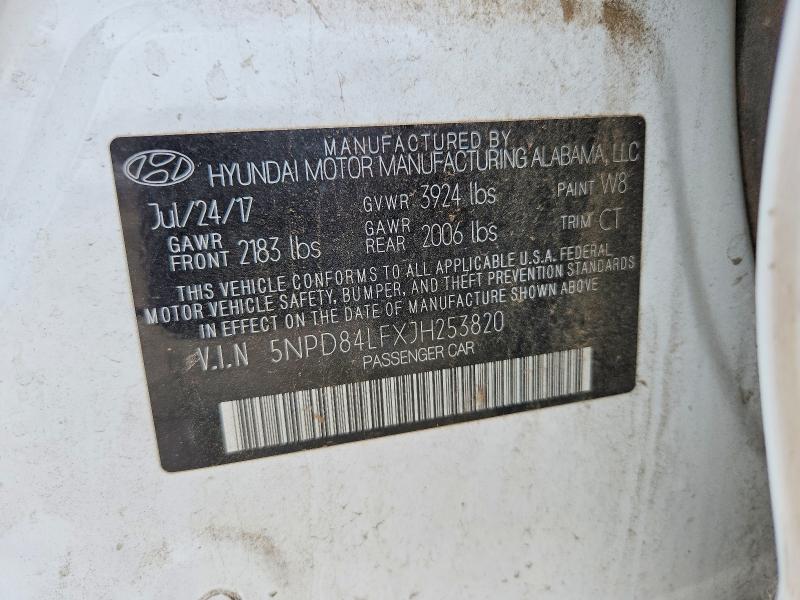2018 Hyundai Elantra მანქანა იყიდება აუქციონზე, vin: 5NPD84LFXJH253820, აუქციონის ნომერი: 67682616