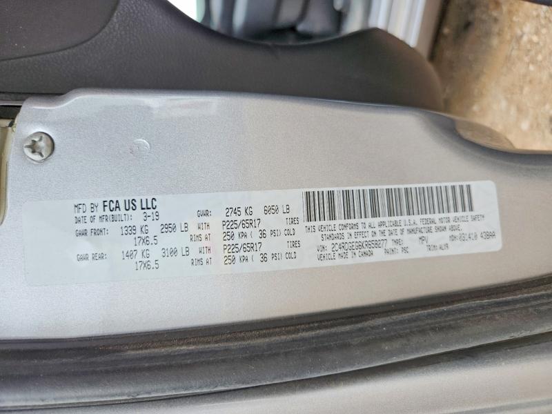 Продажа на аукционе авто 2019 Dodge Grand Caravan, vin: 2C4RDGEG6KR658277, номер лота: 70277896