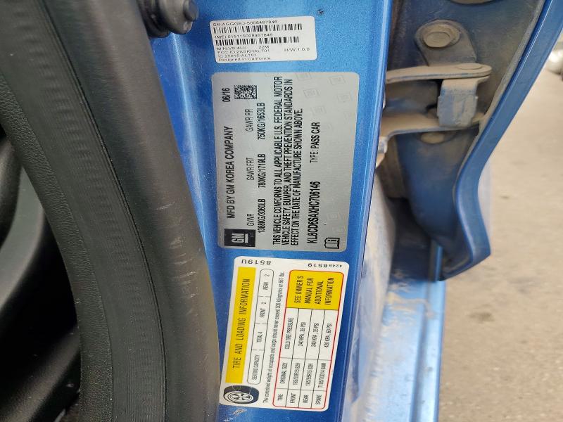 70978936 :رقم المزاد ، KL8CD6SAXHC706146 vin ، 2017 Chevrolet Spark مزاد بيع