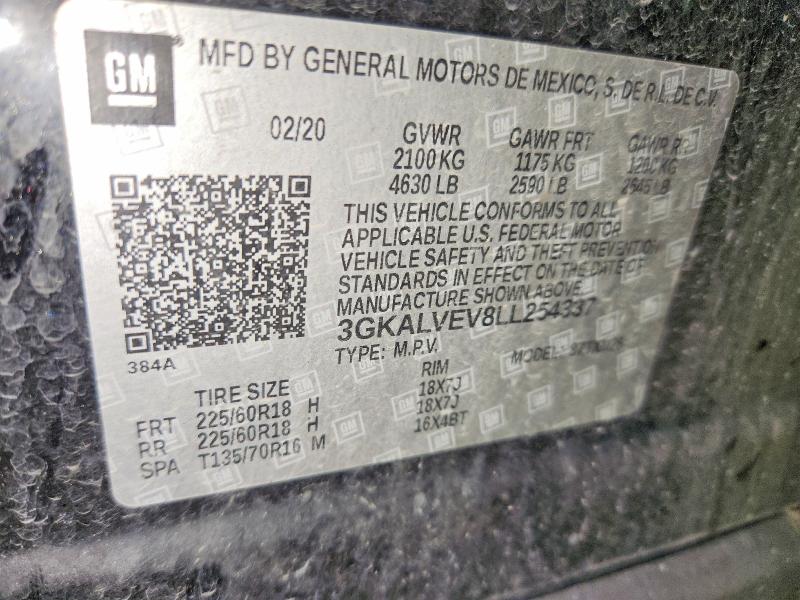 Продаж на аукціоні авто 2020 Gmc Terrain, vin: 3GKALVEV8LL254337, номер лоту: 68651366
