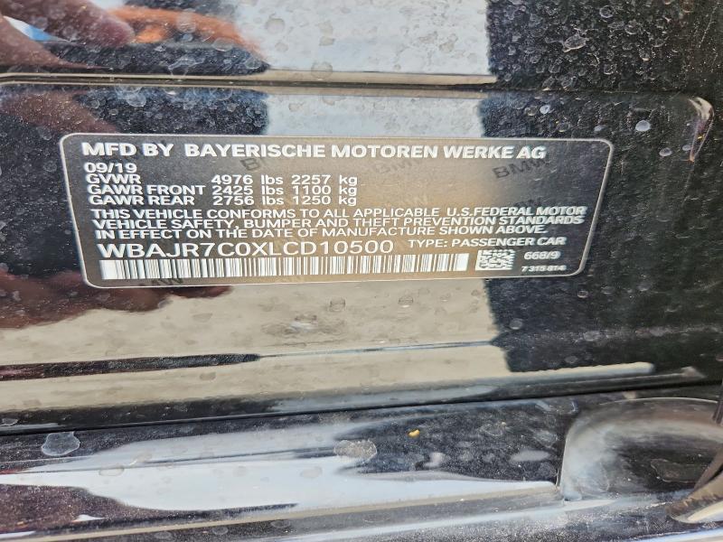 Aukcja sprzedaży 2020 Bmw 530, vin: WBAJR7C0XLCD10500, numer aukcji: 71388016