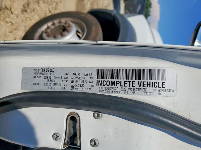 2018 Ram 5500 მანქანა იყიდება აუქციონზე, vin: 3C7WRMFLXJG110823, აუქციონის ნომერი: 67020976