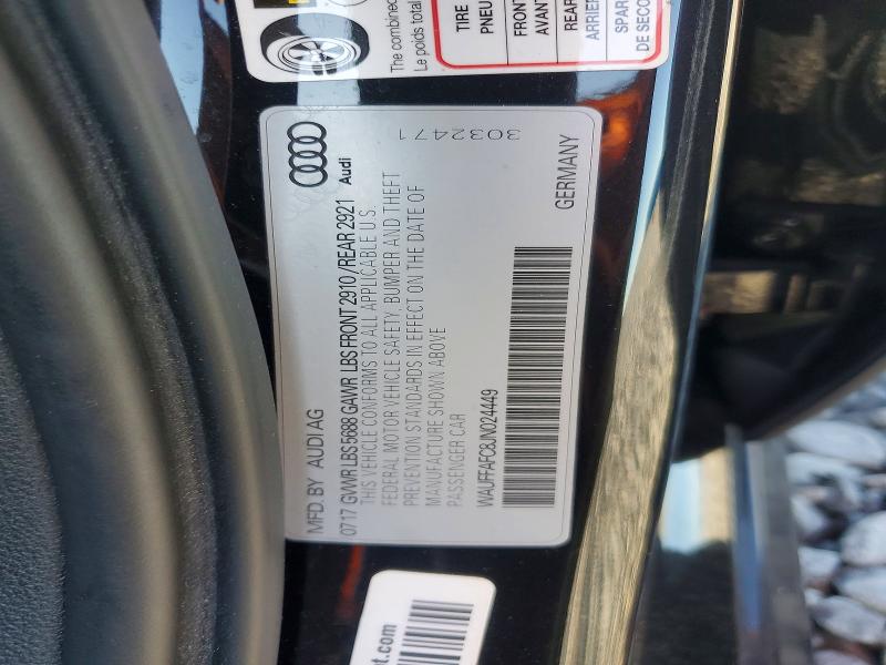 66880426 :رقم المزاد ، WAUFFAFC8JN024449 vin ، 2018 Audi S6 مزاد بيع
